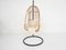 Egg Shaped Hanging Chair in Bamboo on Metal Base, 1960s 5