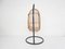 Egg Shaped Hanging Chair in Bamboo on Metal Base, 1960s, Image 4