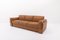 Divano moderno in pelle color cognac, Italia, Immagine 3