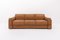 Divano moderno in pelle color cognac, Italia, Immagine 1