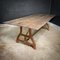 Industrial Dining Table in Teak 1