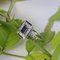 French Art Deco Sapphire Diamonds Platinum Rectangular Ring, 1920s 10