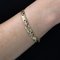 18 Karat Gelbgold Armband mit flachem Muster, 1960er 6