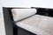 Modernes Tagesbett aus schwarzem Holz und Stoff, 1960er 12