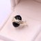 Vintage 14K Yellow Gold Ring with Onyx, 1970s, Image 3