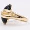 Vintage 14K Yellow Gold Ring with Onyx, 1970s 5