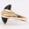 Vintage 14K Yellow Gold Ring with Onyx, 1970s, Image 5