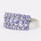 9K White Gold Ring with Tanzanites, 2000s 4