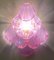 Apliques de concha de amatista rosa de cristal de Murano, 1980. Juego de 2, Imagen 4