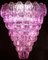 Pink Amethyst Shell Murano Glass Sconces, 1980, Set of 2 8