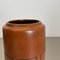 Line Tube Pottery Fat Lava Vase, 1970 9