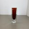 Große Sommerso Vase aus ockerfarbenem Muranoglas von Flavio Poli, 1970er 3