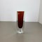 Large Ochre Murano Glass Sommerso Vase by Flavio Poli, 1970s 3