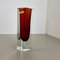 Large Ochre Murano Glass Sommerso Vase by Flavio Poli, 1970s 2