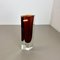 Large Ochre Murano Glass Sommerso Vase by Flavio Poli, 1970s 17