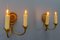 French Neoclassical Style Bronze Twin Arm Sconces, 1920s, Set of 2 4