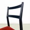 Italian Light Chair in Wood and Red Fabric by Gio Ponti for Cassina, 1951, Image 9