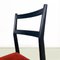 Italienischer Leichter Stuhl aus Holz & Rotem Stoff von Gio Ponti für Cassina, 1951 9