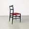 Italian Light Chair in Wood and Red Fabric by Gio Ponti for Cassina, 1951 4