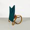 Curved Wood Armchair in Green Velvet from Westnofa, 1960s, Image 6