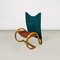 Curved Wood Armchair in Green Velvet from Westnofa, 1960s 2