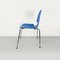 Italian Chair with Light Blue Wooden Shell and Chromed Steel Legs, 1960s, Image 2