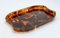 Mid-Century Modern Oval Serving Tray in Tortoiseshell Effect Acrylic Glass, Italy, 1970s, Image 14