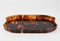 Mid-Century Modern Oval Serving Tray in Tortoiseshell Effect Acrylic Glass, Italy, 1970s, Image 5