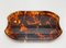 Mid-Century Modern Oval Serving Tray in Tortoiseshell Effect Acrylic Glass, Italy, 1970s 13