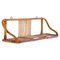 Mid-Century French Riviera Wandregal aus Rattan & Bambus, Italien, 1960er 1