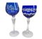 Verres à Pied Cobalt en Cristal, 1950, Set de 6 7