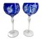 Verres à Pied Cobalt en Cristal, 1950, Set de 6 11