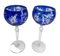 Verres à Pied Cobalt en Cristal, 1950, Set de 6 5