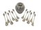 Dutch Silver and Crystal Spoon Vase with Twelve Spoons, 1910, Set of 13, Image 2