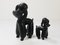 Mid-Century Dog Poodle Sculptures by Leopold Anzengruber, 1950s, Set of 2 3