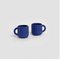 Ripple Espresso Cups in Blue from Form&Seek, Set of 2 1