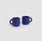 Ripple Espresso Cups in Blue from Form&Seek, Set of 2, Image 1