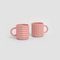 Ripple Mugs in Pink from Form&Seek, Set of 2 1