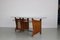 Modernist Italian Desk with Three Drawers, Book Storage and Light Blue Formica Table Plate, 1960s 19