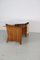Modernist Italian Desk with Three Drawers, Book Storage and Light Blue Formica Table Plate, 1960s, Image 23