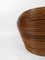 Sillas Pod vintage de caña de bambú con mesa de centro, años 70. Juego de 3, Imagen 13