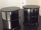 Space Age Style Nightstands in Lacquered Wood and Steel, 1970s, Set of 2 12