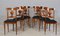 Biedermeier Chairs in Walnut, Set of 6 1
