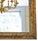 Espejo de pared antiguo grande de manto dorado, años 20, Imagen 5