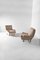 Italian Lounge Chairs in Beige Velvet by Marco Zanuso for Arflex, 1960s, Set of 2 5