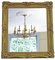 Large Antique Gilt Overmantle Wall Mirror, Image 1