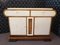 Italienisches Art Deco Sideboard aus Birke & Pergament, 1930 4