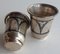 20th Century Russian Liqueur Tumblers in Silver with Hallmarks, Set of 2 2