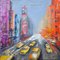 Dany Soyer, NY, Yellow Taxis, 2023, Acrylic on Canvas, Image 1
