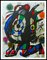 Joan Miro, Composition V, 1977, Lithographie Originale 1